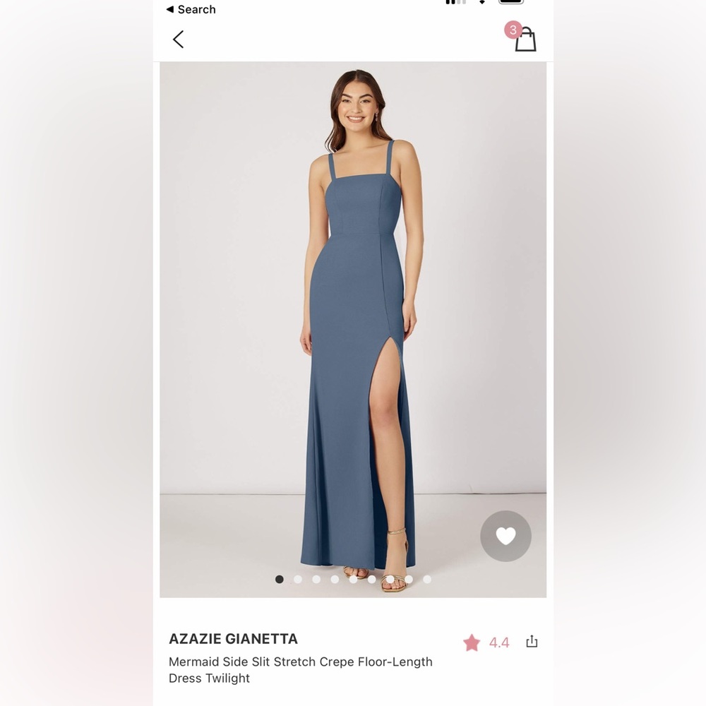 AZAZIE Bridesmaid Dress, Dusty Blue, Size A6 - BRAND NEW, UNWORN
